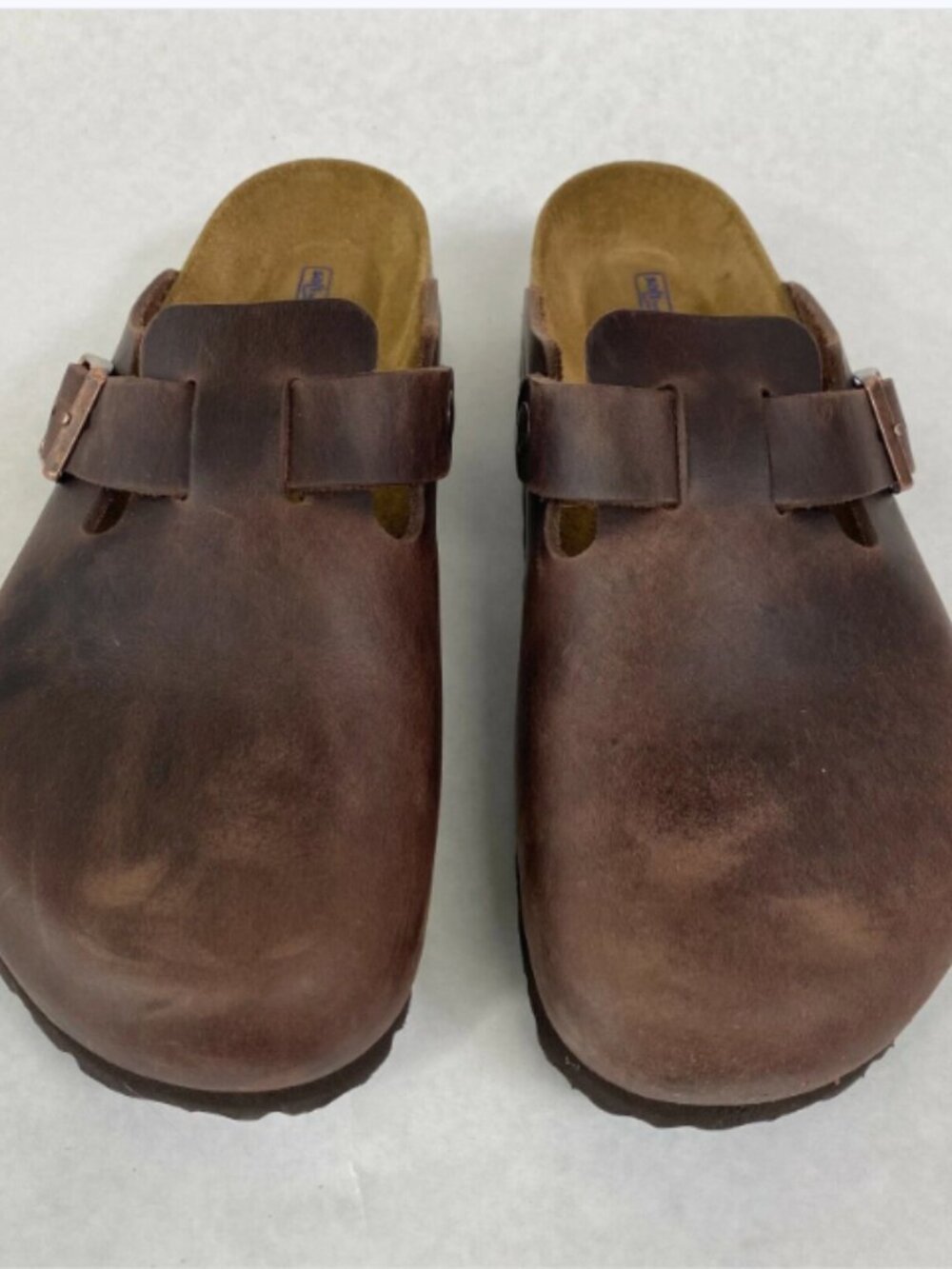 Birkenstock Boston Soft Footbed Habana Oiled Leather Narrow Width Sandals